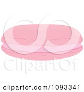 Clipart Pink Macaroon Cookie Royalty Free Vector Illustration