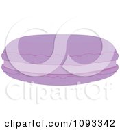 Clipart Purple Macaroon Cookie Royalty Free Vector Illustration