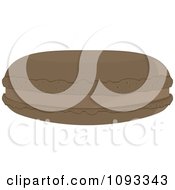 Clipart Chocolate Macaroon Cookie Royalty Free Vector Illustration