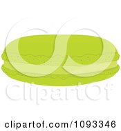 Clipart Green Macaroon Cookie Royalty Free Vector Illustration