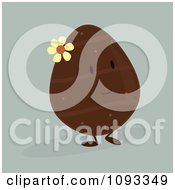 Poster, Art Print Of Chocolate Easter Egg Character