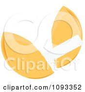 Clipart Fortune Cookie 2 Royalty Free Vector Illustration
