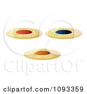 Clipart Round Jelly Cookies Royalty Free Vector Illustration