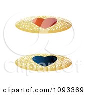 Clipart Heart Jelly Cookies 4 Royalty Free Vector Illustration