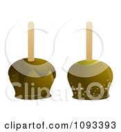 Clipart Green Candied Apples Royalty Free Vector Illustration
