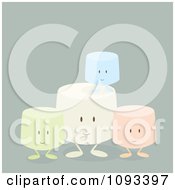 Poster, Art Print Of Colorful Marshmallow Characters 3