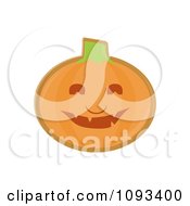 Clipart Halloween Pumpkin Cookie 2 Royalty Free Vector Illustration