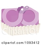 Clipart Purple Floral Petite Four Royalty Free Vector Illustration