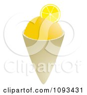 Poster, Art Print Of Lemon Snow Cone