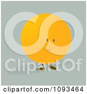 Clipart Orange Character 5 Royalty Free Vector Illustration by Randomway