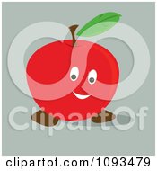 Poster, Art Print Of Happy Red Apple