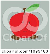 Poster, Art Print Of Shy Red Apple