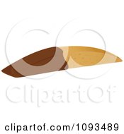 Clipart Chocolate Dipped Biscotti Royalty Free Vector Illustration
