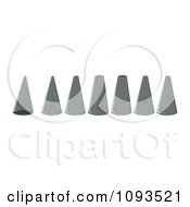 Clipart Silver Frosting Piping Tips Royalty Free Vector Illustration