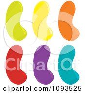 Clipart Colorful Jelly Beans Royalty Free Vector Illustration by Randomway