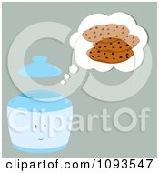 Poster, Art Print Of Thinking Cookie Jar Character 1