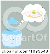 Poster, Art Print Of Thinking Cookie Jar Character 2