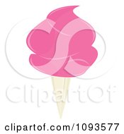 Clipart Pink Cotton Candy Royalty Free Vector Illustration
