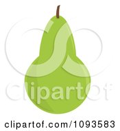 Clipart Green Pear Royalty Free Vector Illustration