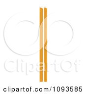 Clipart Two Honey Sticks Royalty Free Vector Illustration
