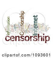 Clipart Internet Censorship Word Collage 3 Royalty Free Illustration