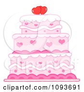 Pink Heart Cake