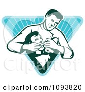 Clipart Retro Dentist Checking A Patients Teeth Royalty Free CGI Illustration