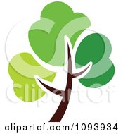 Poster, Art Print Of Green Tree Logo 1