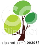 Poster, Art Print Of Green Tree Logo 6