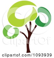 Poster, Art Print Of Green Tree Logo 9