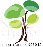 Poster, Art Print Of Green Tree Logo 14