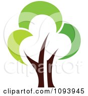 Poster, Art Print Of Green Tree Logo 5