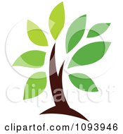 Poster, Art Print Of Green Tree Logo 3