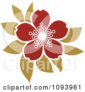 Red And Green Blossom Logo