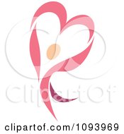 Poster, Art Print Of Dancing Pink Heart Person