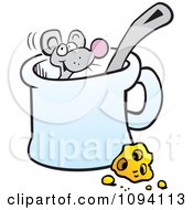 Poster, Art Print Of Mouse In A Mug By Cheese