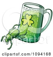 Poster, Art Print Of St Patricks Day Beetle And Green Beer