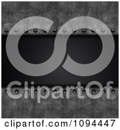 Clipart 3d Riveted Metal With Black Copyspace Royalty Free CGI Illustration by KJ Pargeter