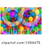 Poster, Art Print Of 3d Colorful Party Balloons