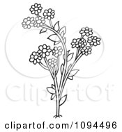 Poster, Art Print Of Outlined Daisy Flowers