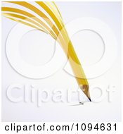 Clipart 3d Yellow Fanned Pencil Royalty Free CGI Illustration by Mopic
