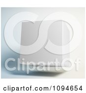 Clipart 3d White Cube Floating Royalty Free CGI Illustration by Mopic
