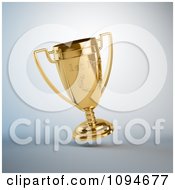 Poster, Art Print Of 3d Gold First Place Trophy Cup