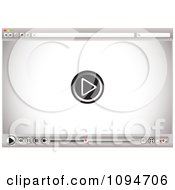 Internet Video Player And Control Buttons On A Browser