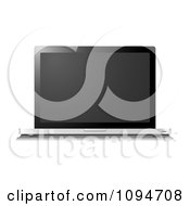 Poster, Art Print Of 3d Slim Laptop Computer With A Blank Screen