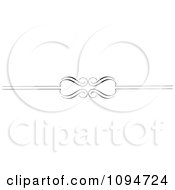 Clipart Black And White Ornate Swirl Rule Or Border 6 Royalty Free Vector Illustration