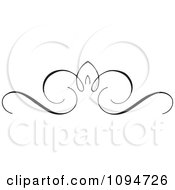 Clipart Black And White Ornate Swirl Rule Or Border 8 Royalty Free Vector Illustration by BestVector #COLLC1094726-0144