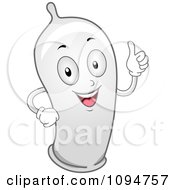 Happy Condom Holding A Thumb Up