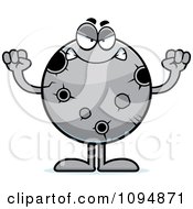 Clipart Mad Moon Royalty Free Vector Illustration