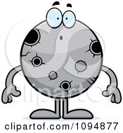 Clipart Surprised Moon Royalty Free Vector Illustration